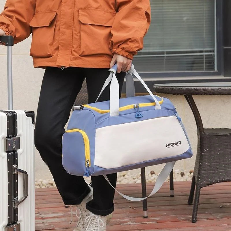 Gym Duffel Bag Spacious Water-Resistant Removable Strap