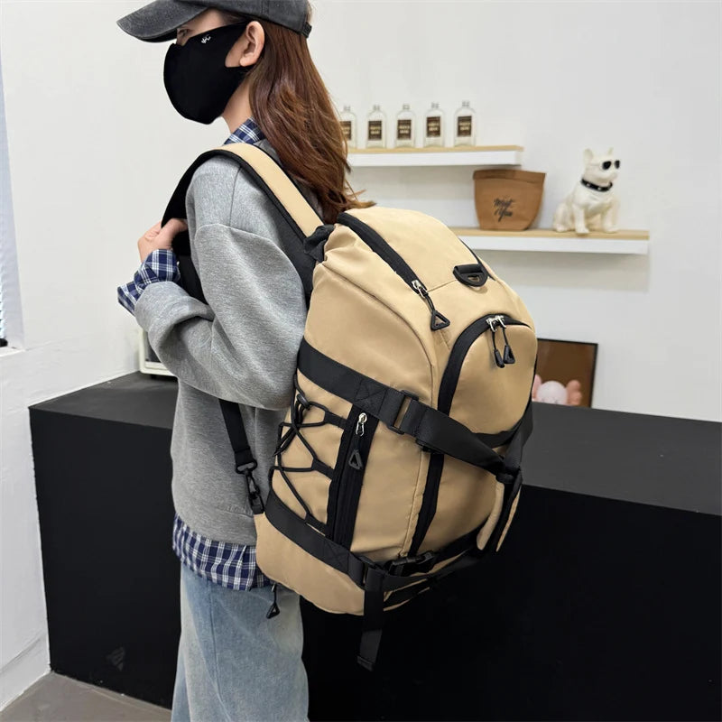 Gym Duffel Bag Tear Resistant Fabric Multiple Pockets