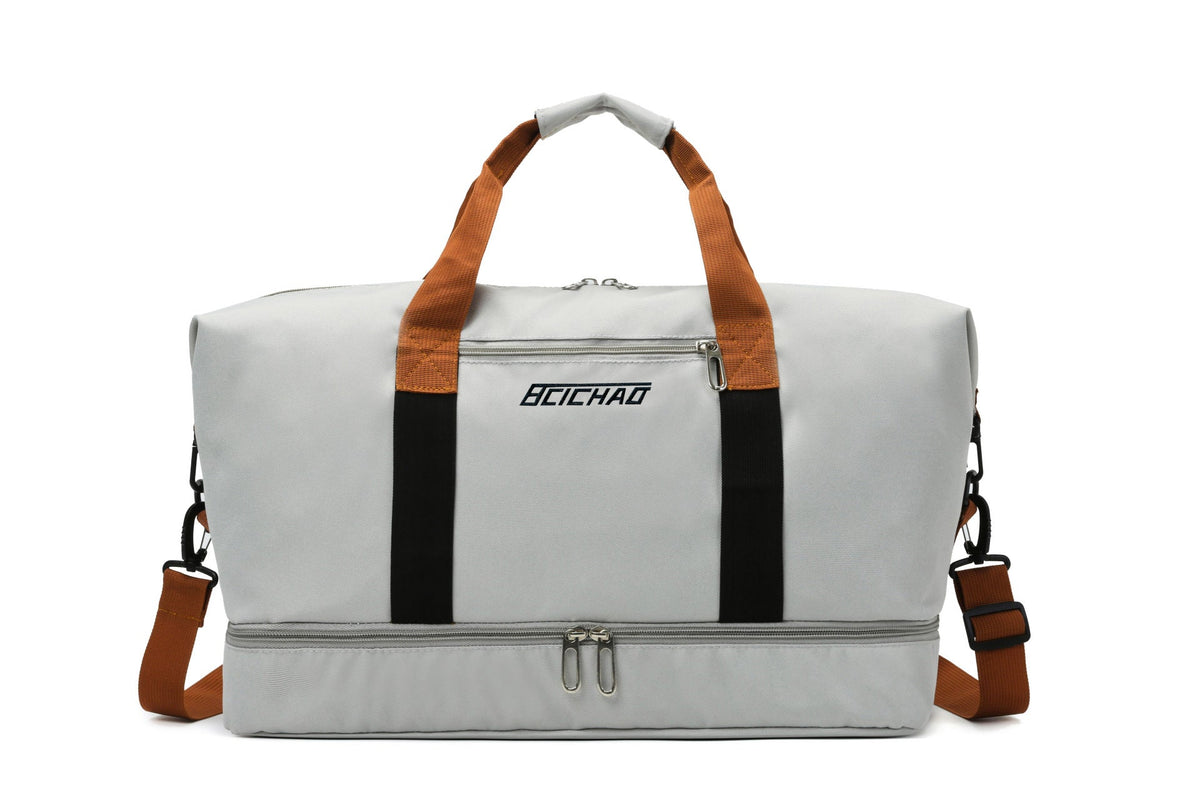Gym Duffel Bag Tear-Resistant Nylon Multiple Pockets