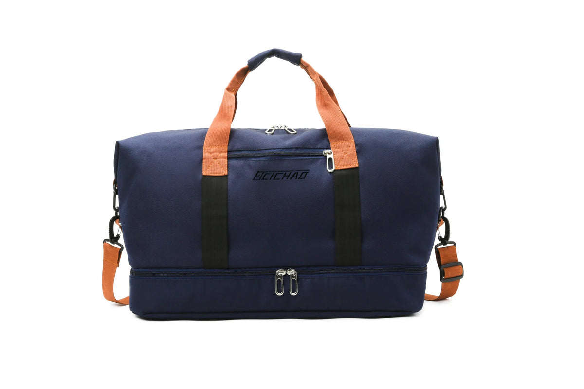 Gym Duffel Bag Tear-Resistant Nylon Multiple Pockets