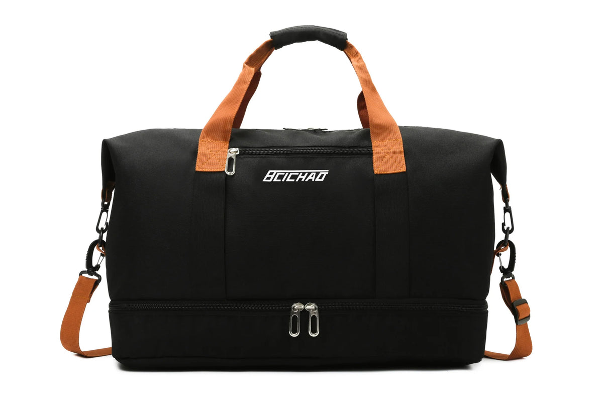 Gym Duffel Bag Tear-Resistant Nylon Multiple Pockets