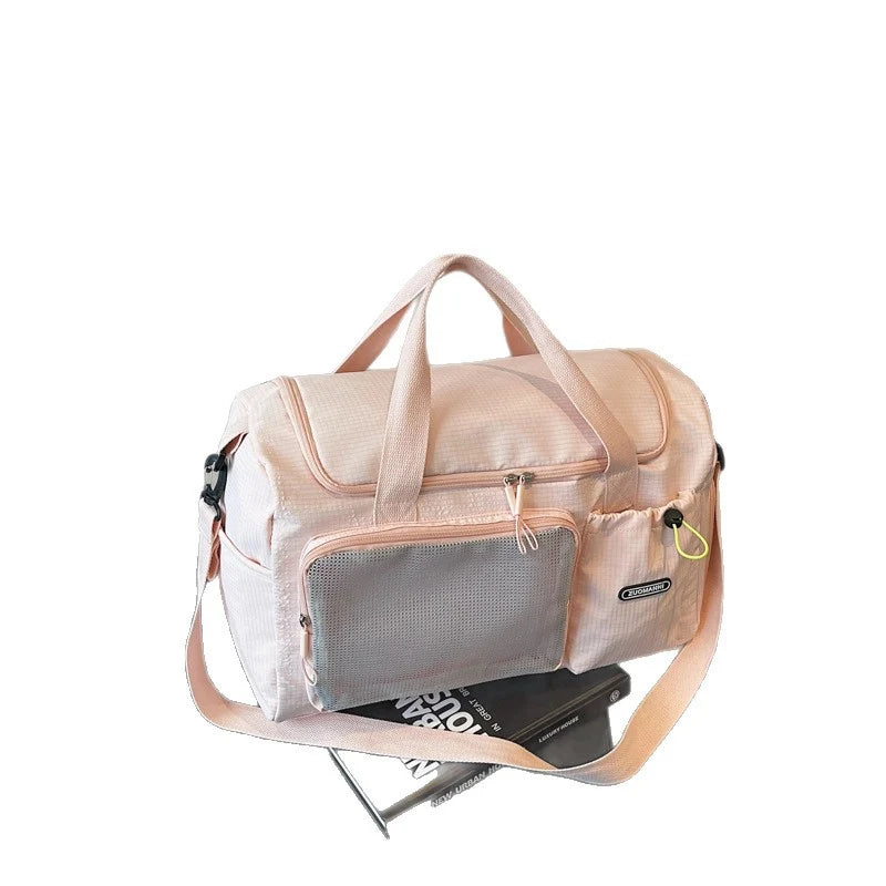 Gym Duffel Bag Water-Resistant Multi-Pocket Padded Strap