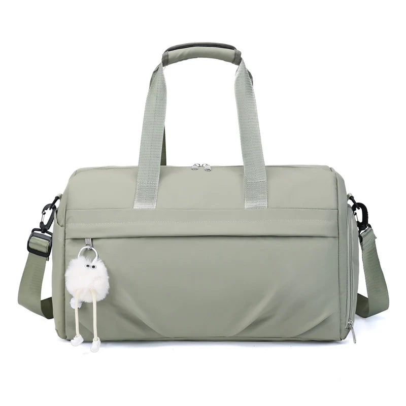 Gym Duffel Bag Water-Resistant Multiple Compartments Adjustable Shoulder Strap