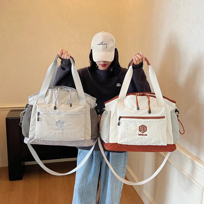 Gym Duffel Bag Water-Resistant Multiple Compartments & Padded Straps
