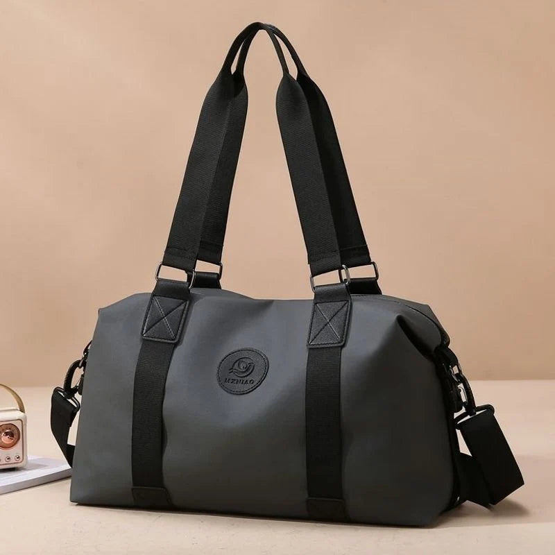 Gym Duffel Bag Water-Resistant Multiple Pockets & Padded Strap