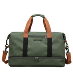 Gym Duffel Bag Water-Resistant Shoe Compartment Padded Shoulder Strap