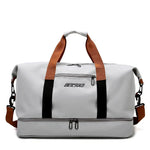 Gym Duffel Bag Water-Resistant Shoe Compartment Padded Shoulder Strap