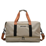 Gym Duffel Bag Water-Resistant Shoe Compartment Padded Shoulder Strap
