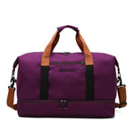 Gym Duffel Bag Water-Resistant Shoe Compartment Padded Shoulder Strap
