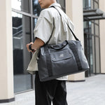 Gym Duffel Bag Waterproof Adjustable Strap Front Zip Pocket