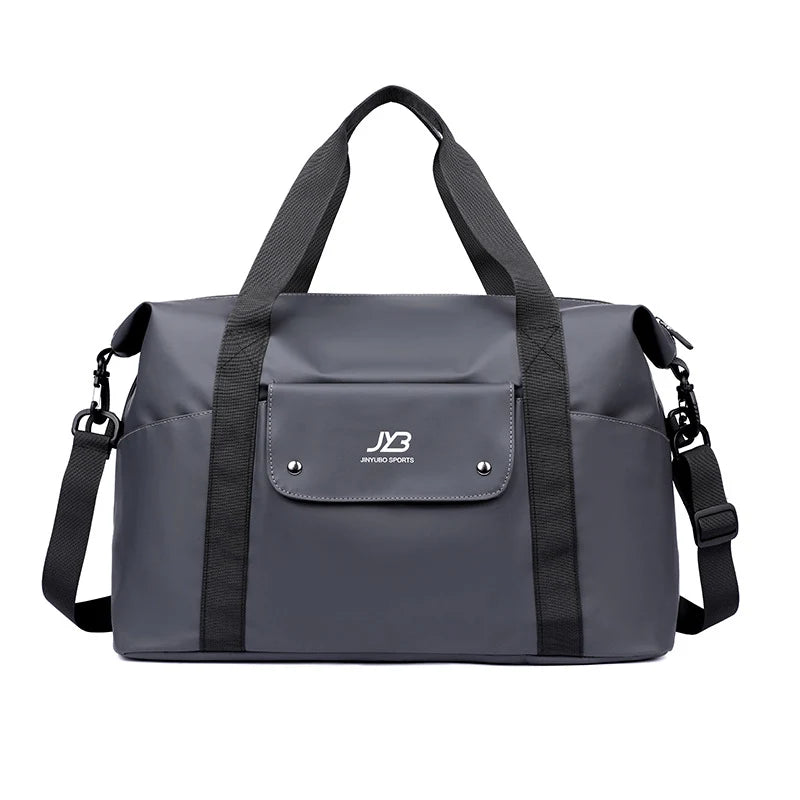 Gym Duffel Bag Waterproof Adjustable Strap Front Zip Pocket