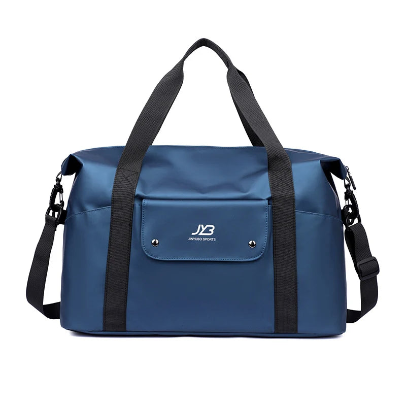 Gym Duffel Bag Waterproof Adjustable Strap Front Zip Pocket