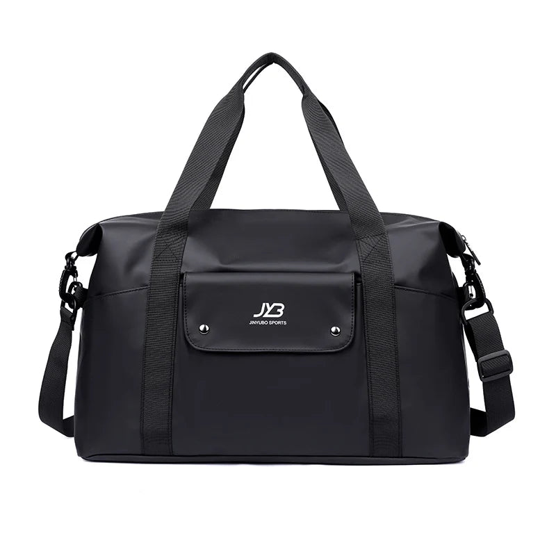 Gym Duffel Bag Waterproof Adjustable Strap Front Zip Pocket