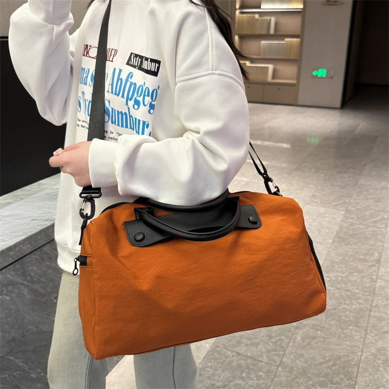 Gym Duffle Bag Large Capacity Multiple Pockets & Adjustable Strap