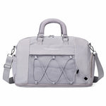 Gym Duffle Bag Large Capacity Shoe Compartment Weather-Resistant Fabric
