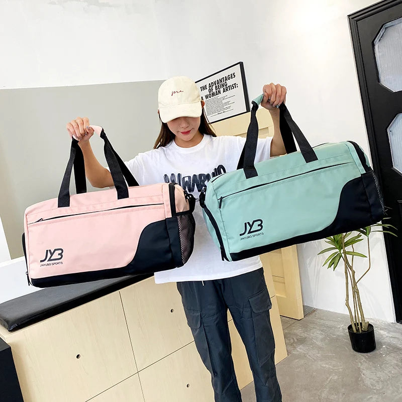 Gym Duffle Bag Spacious Water-Resistant Polyester