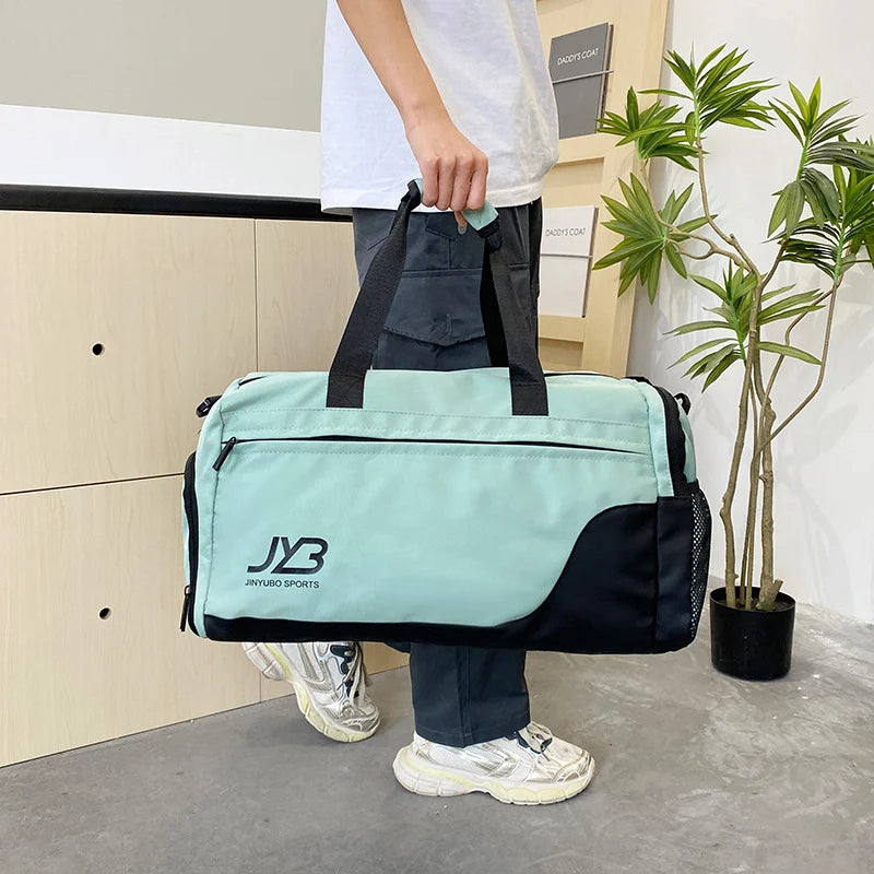 Gym Duffle Bag Spacious Water-Resistant Polyester
