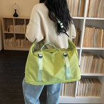 Gym Duffle Bag Spacious Wear-Resistant Fabric Multiple Pockets