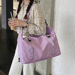 Gym Duffle Bag Spacious Wear-Resistant Fabric Multiple Pockets