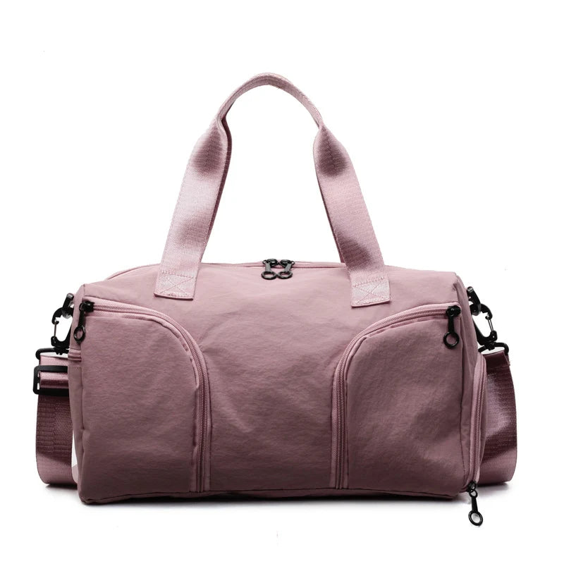 Gym Duffle Bag Tear-Resistant Fabric Multiple Pockets