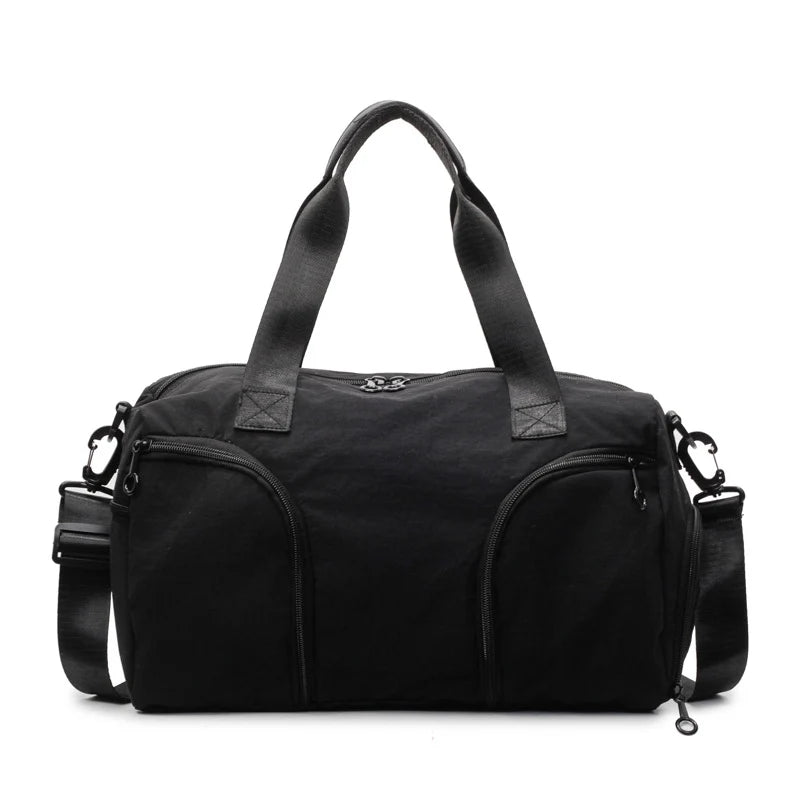 Gym Duffle Bag Tear-Resistant Fabric Multiple Pockets