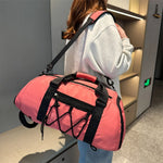 Gym Duffle Bag Tear-Resistant Spacious Dual Handles & Adjustable Strap