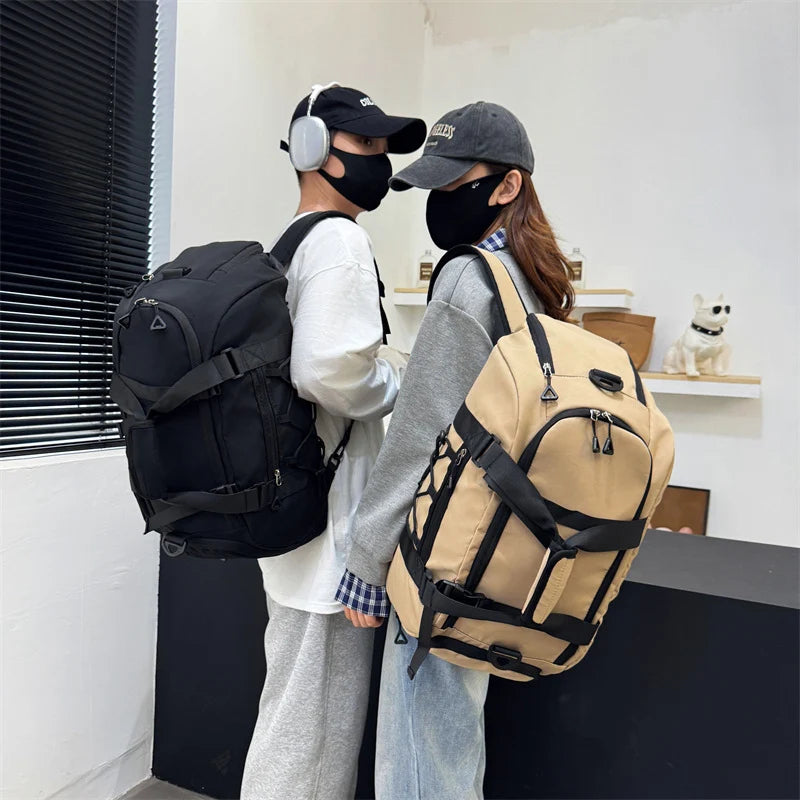 Gym Duffle Bag Tear-Resistant Spacious Dual Handles & Adjustable Strap