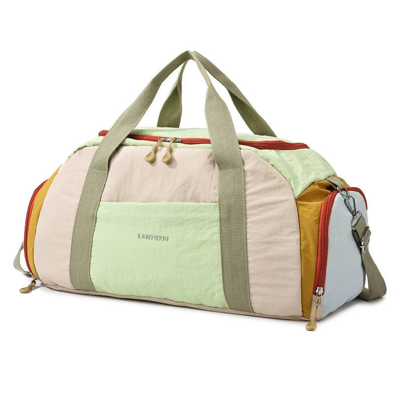Gym Duffle Bag Water-Resistant Adjustable Strap & Soft Handles