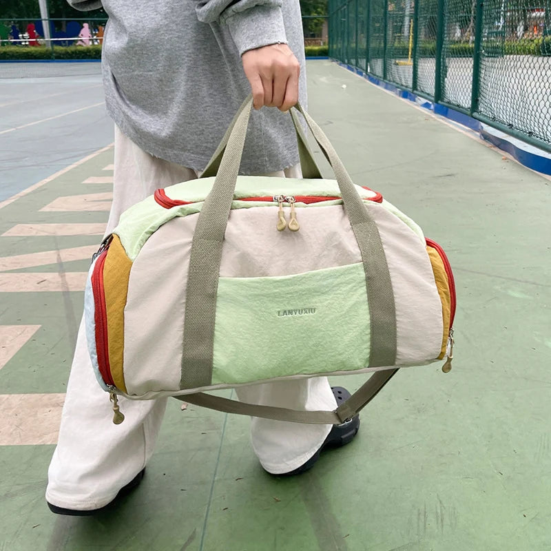 Gym Duffle Bag Water-Resistant Adjustable Strap & Soft Handles