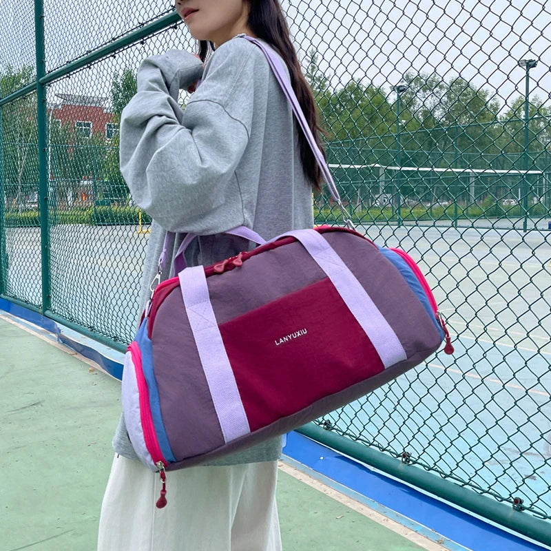 Gym Duffle Bag Water-Resistant Adjustable Strap & Soft Handles