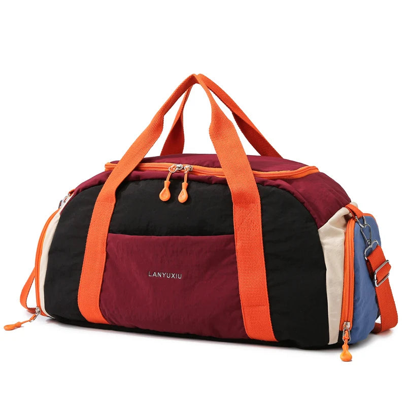 Gym Duffle Bag Water-Resistant Adjustable Strap & Soft Handles