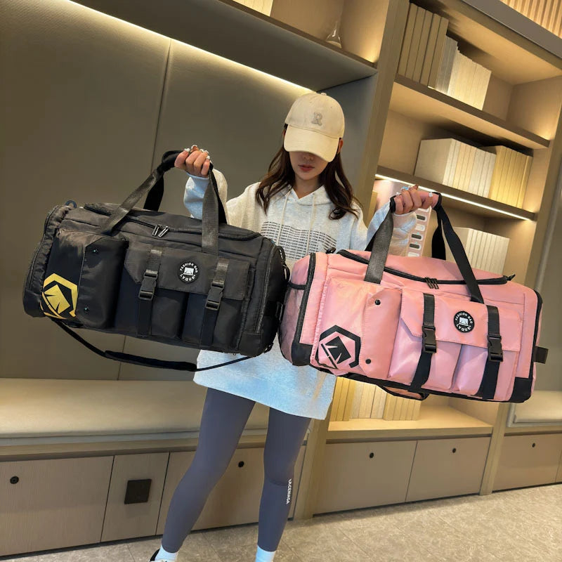 Gym Duffle Bag Water-Resistant Multiple Compartments & Adjustable Strap