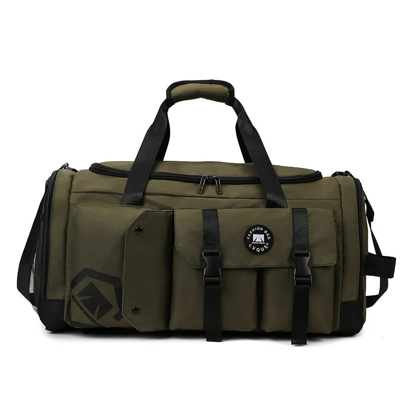 Gym Duffle Bag Water-Resistant Multiple Compartments & Adjustable Strap