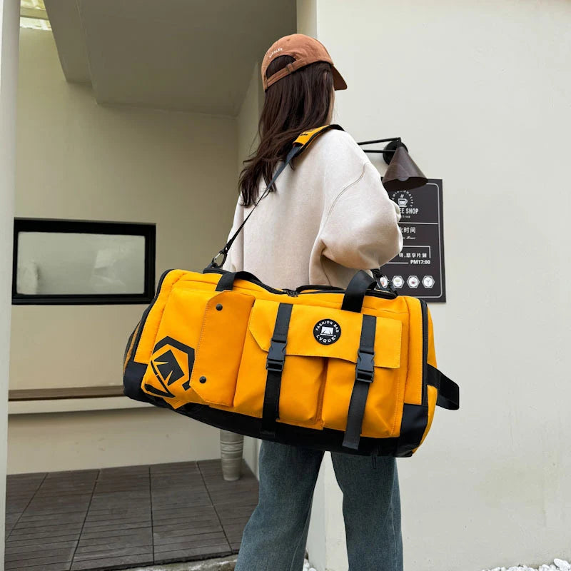 Gym Duffle Bag Water-Resistant Multiple Compartments & Adjustable Strap