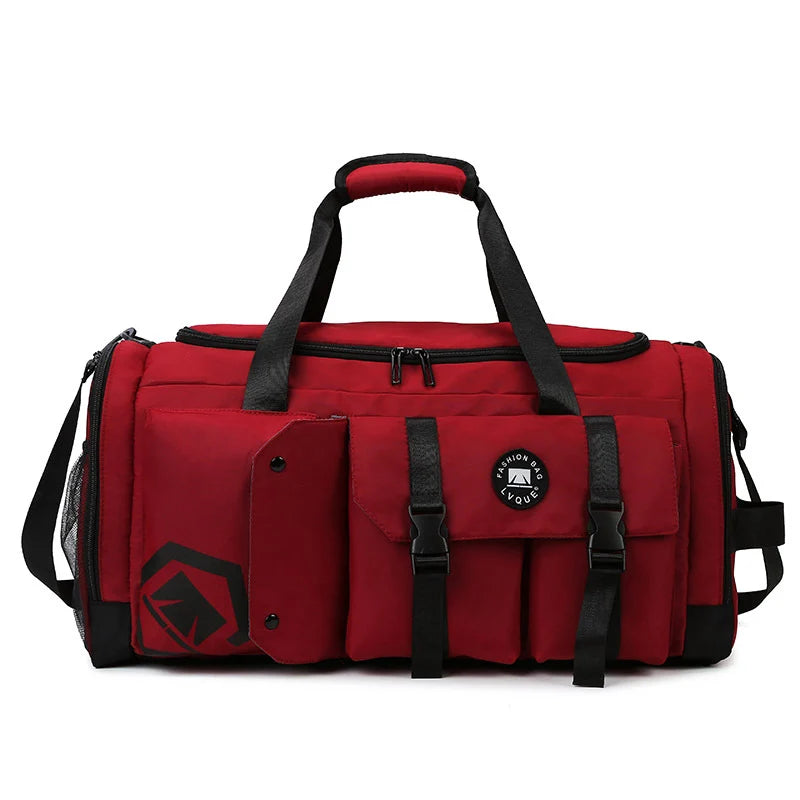 Gym Duffle Bag Water-Resistant Multiple Compartments & Adjustable Strap