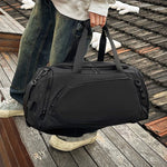 Gym Duffle Bag Water-Resistant Multiple Pockets Adjustable Shoulder Strap