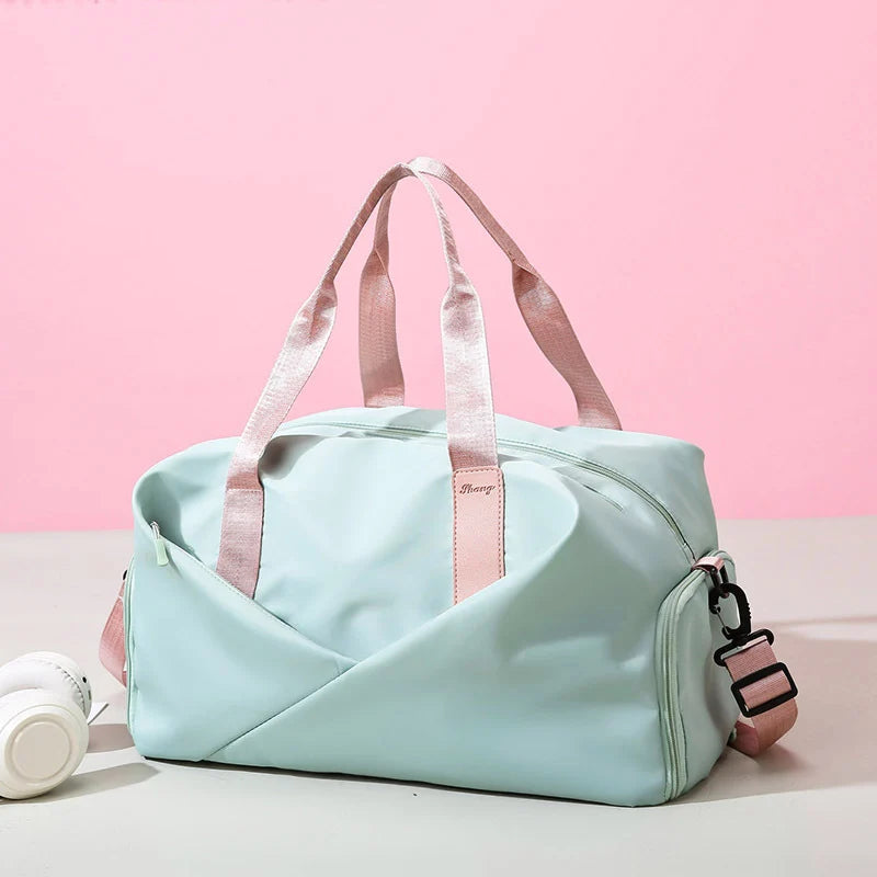 Gym Duffle Bag Water-Resistant Multiple Pockets Padded Straps
