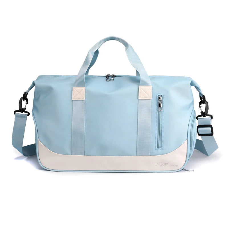 Gym Duffle Bag Water-Resistant Padded Handles & Adjustable Strap