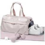 Gym Duffle Bag Water-Resistant Shoe Compartment & Multiple Pockets