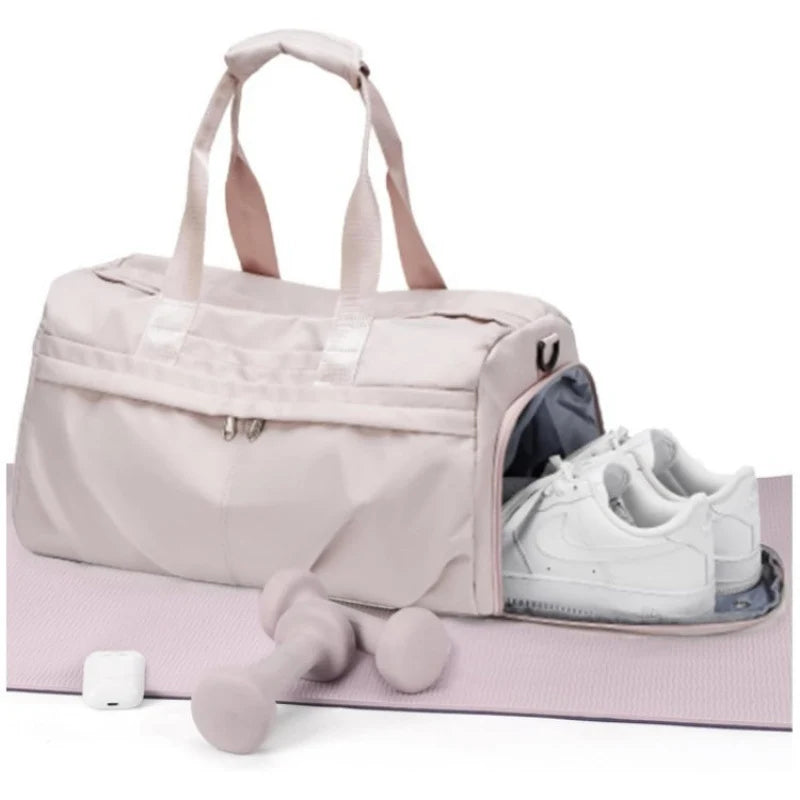 Gym Duffle Bag Water-Resistant Shoe Compartment & Multiple Pockets