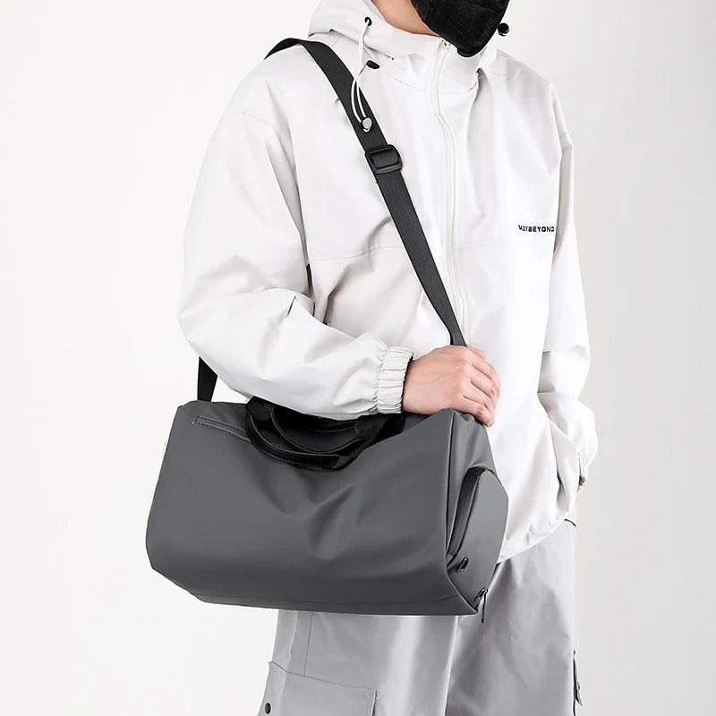 Gym Duffle Bag Waterproof Fabric Spacious Interior & Adjustable Strap