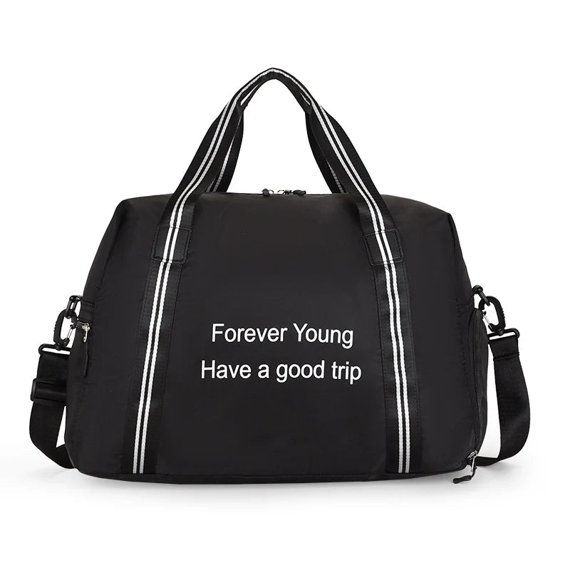 Gym Tote Bag Large Capacity Tear-Resistant Fabric & Padded Straps