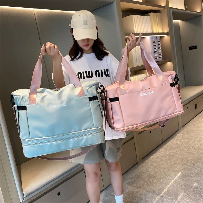 Gym Tote Bag Spacious & Water-Resistant Multiple Pockets