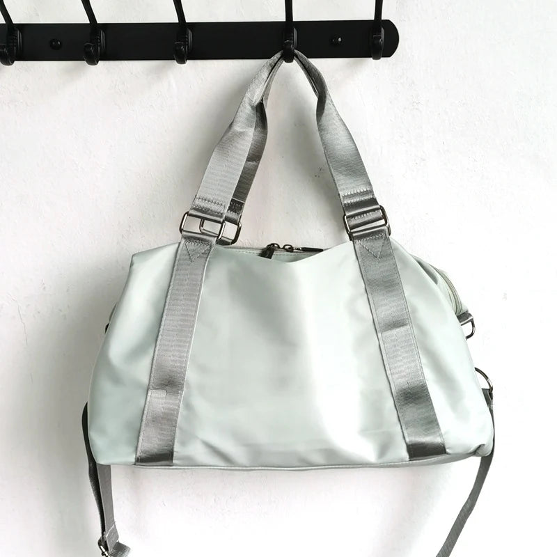 Gym Tote Water-Resistant Multiple Pockets Padded Adjustable Straps