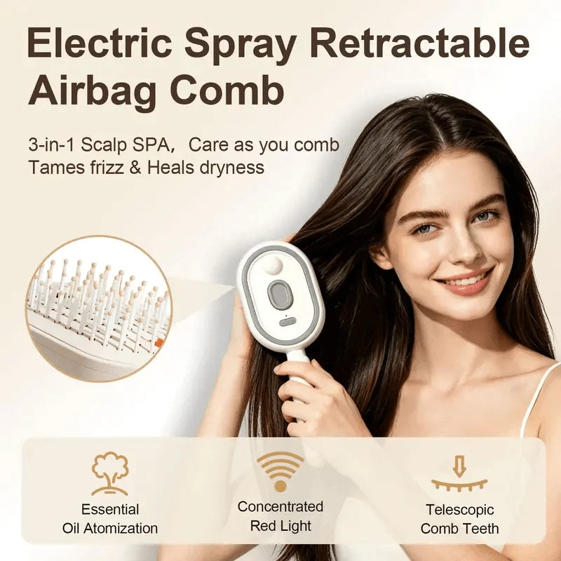 Hair Care Comb Red Light & Spray Functions