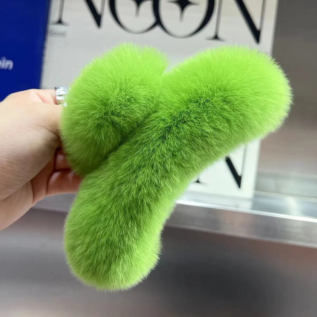 Hair Claw Clip Plush Faux Fur Secure Hold