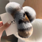 Hair Claw Clip Plush Faux Fur Secure Hold