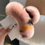 Hair Claw Clip Plush Faux Fur Secure Hold