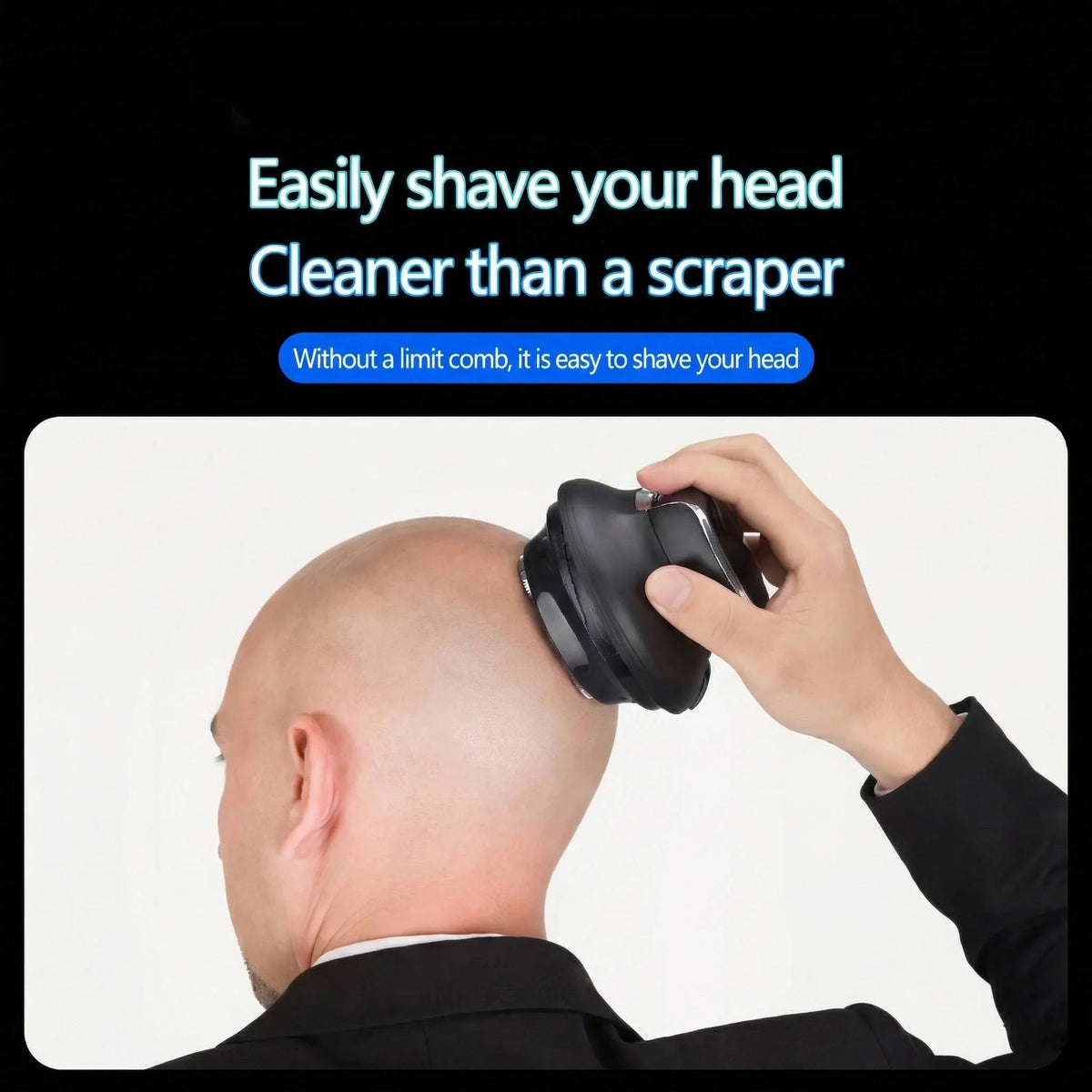Hair Clipper 360-Degree Rotating Head Stainless Steel Blades