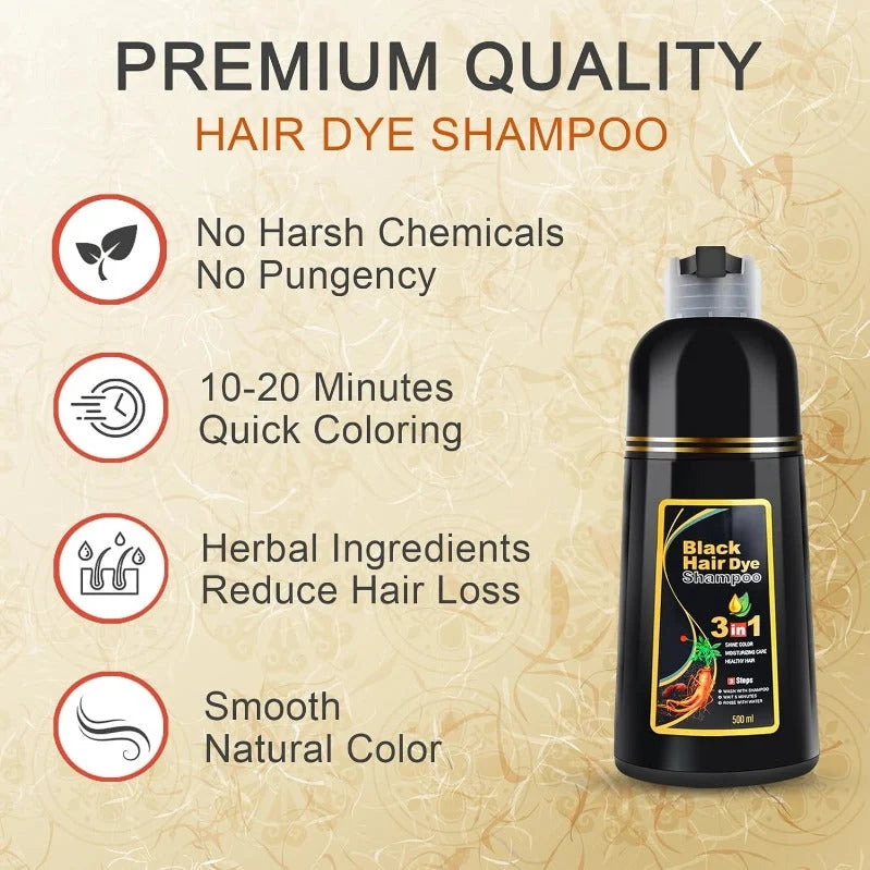 Hair Dye Shampoo Gray Coverage One Wash